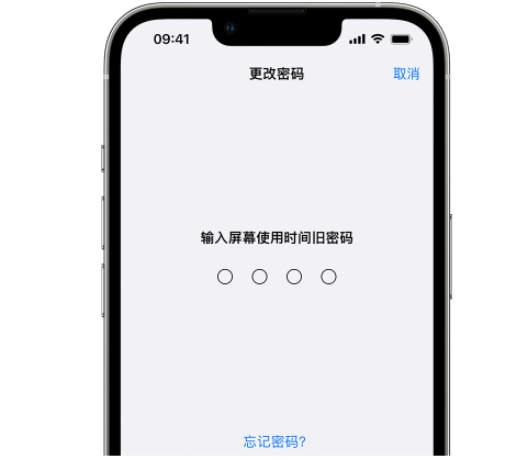 孟村iPhone屏幕维修分享iPhone屏幕使用时间密码忘记了怎么办 