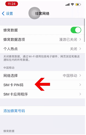 孟村苹果14维修网分享如何给iPhone14的SIM卡设置密码 