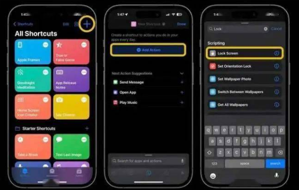 孟村苹果14锁屏维修店分享iPhone14升级iOS16.4后如何创建锁屏快捷方式 
